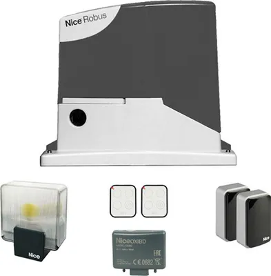 Image de Nice Robuskit Bidi 400 kg, automatisation pour portail coulissant