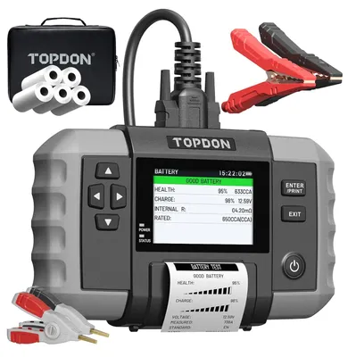 Immagine prodotto di Accutester - Tester per batterie - Accumeter - Analizzatore di batterie - Verificatore di batterie - Apparecchio di prova per batterie 6V/12V/24V