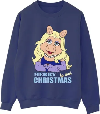 Produktbild von Disney - "Muppets Queen of Holidays" Sweatshirt für Damen BI31348 (S) (Marineblau)