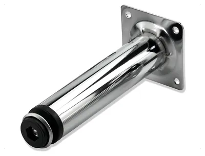 Obrázek produktu pro 8 kusů nastavitelných nohou na nábytek, 150 mm, kovové, chromované