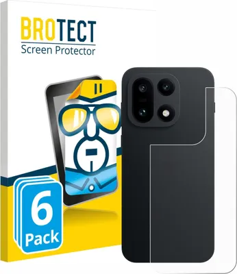 Produktbild von 6x Für OnePlus 15 (Rückseite) Schutzfolie BROTECT Displayschutz Display Schutz Folie Klar Transparent