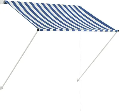 Obrázok produktu pre stiahnuteľná markíza vidaXL 150 × 150 cm Modrá a biela