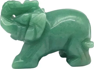 Produktbild von Elefant Glücksbringer - Jade, 5 cm, grün