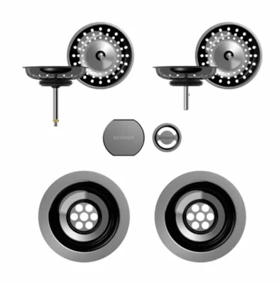 Produktbild von Schock Sichtteile in Gunmetal zu Ablaufgarnitur Drehexcenter 629349PD