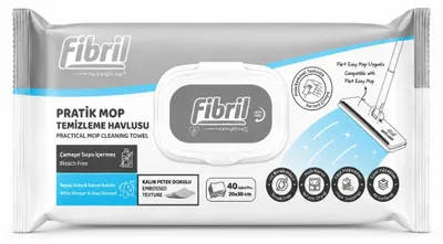 Produktbild von Feuchte Moptücher mit Essig und Seife 40 Stück, Größe uniw