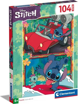 Obrázek produktu pro Puzzle 104 SuperKolor Disney Stitch Clementoni 27571