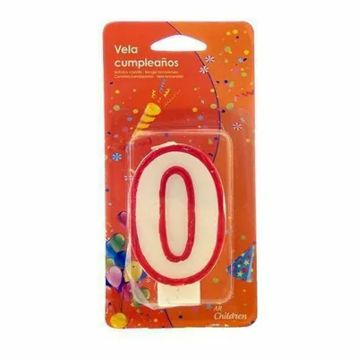 Imagen del producto de Velas rojas y blancas para cumpleaños, forma de moneda (paquete de 12 unidades)