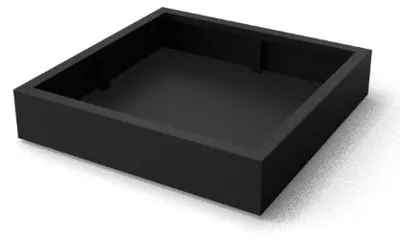 Productafbeelding van Artus rechthoekige Aluminium plantenbakken 1000 x 1000 x 800 mm Geroba