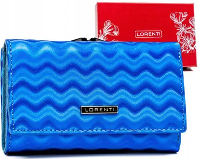 Obrázek produktu pro Lorenti dámská kožená peněženka RFID světle modrá 14x8,5 cm