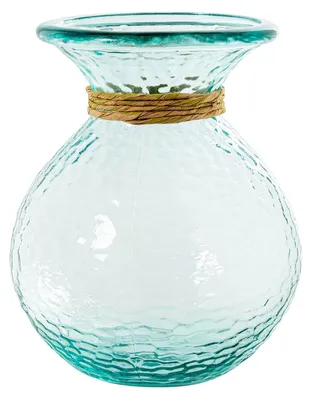 Glas-Tafelvase, transparent, 19x19x25 cm