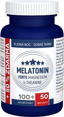 Zdjęcie produktu dla Melatonina Forte Magnez L-teanina 100 + 50 tabletek