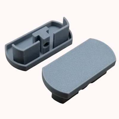 Endkappen 2 Stück grau für IKEA KVARTAL Vorhangschiene
