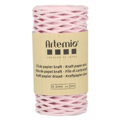 Produktbild von Rosa Kraftpapiergarn 2mm x 25 m