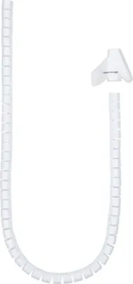 Obrázek produktu pro Nanocable Flexibilní kabelový manažer 25 mm, bílý, 3 m
