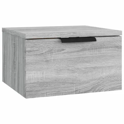 Image de Table de chevet murale Sonoma gris 34x30x20 cm