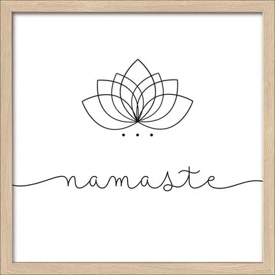 Produktbild von Gerahmtes Bild Namaste 33x33 cm