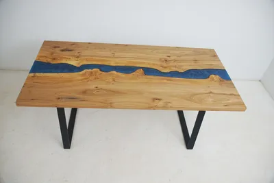 Produktbild von Maßanfertigung Echtes Holz Epoxidharz Tisch Epoxy Fluss Preis 1qm Tische Resin
