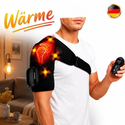Productafbeelding van Elektrische kniebrace met verwarming, geschikt voor knieën en schouders, met massagefunctie en 3 warmtestanden