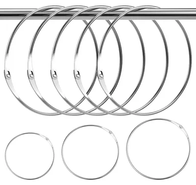 Imagen del producto de Llavero con sistema de cierre rápido, aro metálico grande de 150 mm, para ropa y bolsos