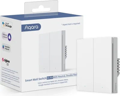 Obrázok produktu pre Aqara WS-EUK04, Vyklápací, Biela, Polykarbonát, Modrá, Zigbee, Pohotovostný režim, Status