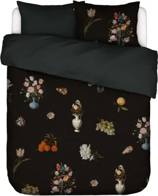 Produktbild von Essenza Satin Bettwäsche-Garnitur Amadee   Farbe Black Größe 155x220+80x80