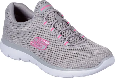 Produktbild von Skechers Summits - Grau / Hot Pink Polyester Größe: 40 Normal