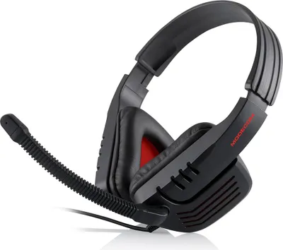 Produktbild von MODECOM MC-823 RANGER Over-Ear Kopfhörer, schwarz, für PC und Laptop, mit Mikrofon, Rauschunterdrückung