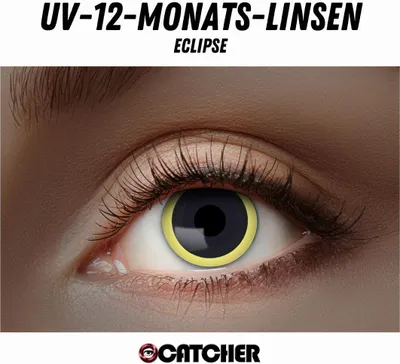Produktbild von Leuchtende UV Kontaktlinsen diverse Motive und Farben Flash-Eclipse