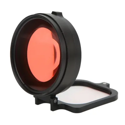 Zdjęcie produktu dla czerwony filtr 58 mm, czerwony filtr do nurkowania z kamerą akcji, 16-krotny obiektyw makro do zbliżeń i czerwony filtr, czerwony filtr z obiektywem makro 16X, czerwony filtr do kamery akcji z obiektywem makro 16X, czerwony filtr z obiektywem makro 16X do Hero 9