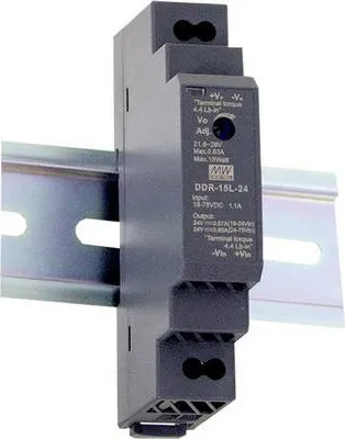 Immagine prodotto di Mean Well DDR-15G-5 Convertitore CC/CC su guida DIN (guida DIN) 5 V/CC 3 A 15 W 1 x (DDR-15G-5)