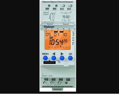 Immagine prodotto di Timer digitale a 1 canale 7 giorni 2TE - Interruttore orario digitale 12 ... 24V AC / DC TR 610 top2 24V