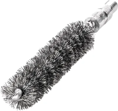 Produktbild von Rohrbürste L.115mm D.20mm VA-Stahldraht gewellt Besatz-L.80mm LESSMANN