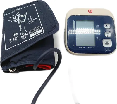 Produktbild von Pic Solution Blutdruckmessgerät Gesundheit Easyrapid Präzision Weiß Blau Analog