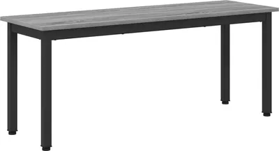 Zdjęcie produktu dla vidaXL Ławka szara Sonoma 110 x 35 x 45 cm Materiał drewnopochodny