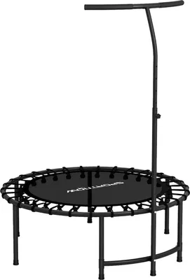 Produktbild von Fortuna Lai Rebounder-Trampolin, 5-stufig verstellbarer Griff, Workout-Trampolin, Schwarz
