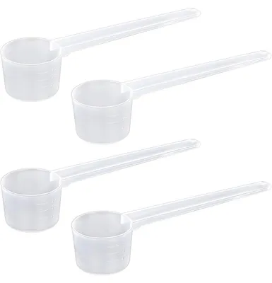 Messlöffel-Set 4-tlg., 2–5 g, transparent, Kunststoff