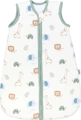 Produktbild von TupTam Schlafsack Baby – Wärmender Ganzjahresschlafsack 2.5 TOG, , Ärmellos, Farbe: Dschungel, Größe: 80-86