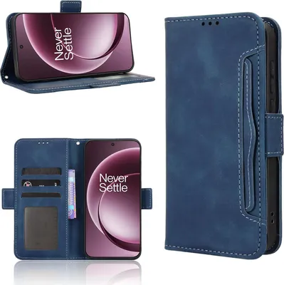 Produktbild von Mobigear Slide Wallet  OnePlus 15 Hülle Klapphülle Geldbörse - Blau