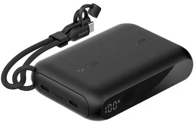 Image de Belkin Powerbank 10.000mAh schw. Display PD 20W USB-C BPB027hqBK