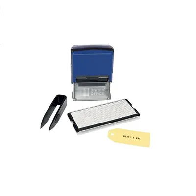 Produktbild von United Office Textstempel, Firmenstempel, Adressstempel (Blau)