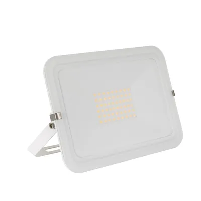 Image de Projecteur à LED 50W 120lm/W IP65 Slim verre blanc 3000K blanc chaud