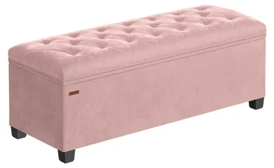 Produktbild von Sitzhocker mit Stauraum | Pastellrosa | 110x40x40cm
