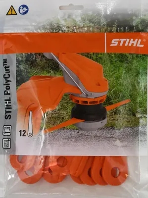 Produktbild von Stihl 40020071000 Kunststoffmesser Klingen Messer 12 Stück orange