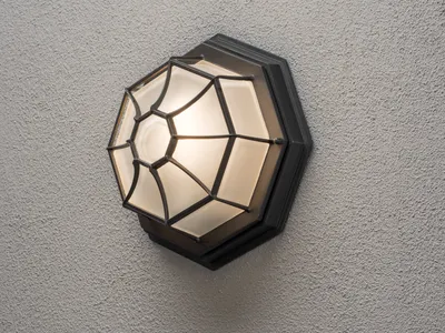 Produktbild von Konstsmide Moranello schwarz lackiertes Aluminium, gefrostetes Acrylglas 7091-750