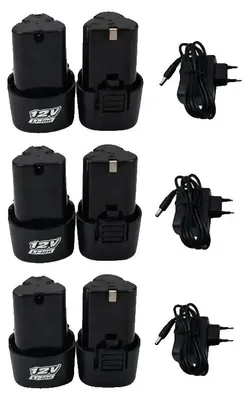 Obrázok produktu pre Batéria pre akumulátorový skrutkovač, 3000 mAh, nabíjateľná Li-Ion, 3,0 Ah, nabíjačka (4)