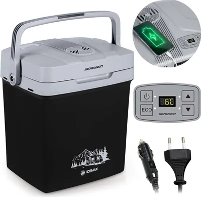 Obrázok produktu pre Turistická chladnička Berdsen Icemax 26 litrov ECO režim - čierna
