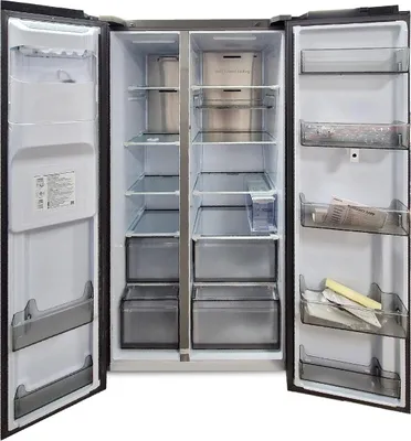 Produktbild von Samsung RS90F67BEFEF Side-by-Side Kühl-Gefrierkombination, AI Kühlschrank mit Gefrierfach