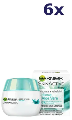 Produktbild von 6x Garnier SkinActive botanische dagcreme aloe vera 50ML