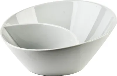 Obrázok produktu pre Porcelánová miska MONDEX BASIC, šikmá, 20,5 x 20,5 x 9,5 (6) cm, biela, 1 ks