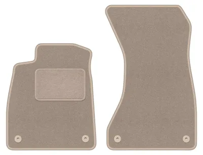 Immagine prodotto di Tappetini anteriori in moquette per Audi A5 F57 2020-2022 (cabrio) – 2 pezzi, beige, su misura – Wielganizator LUX